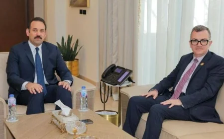 رستم يستعرض آفاق التعاون مع المدير التنفيذي لجهاز مستقبل مصر للتنمية المستدامة