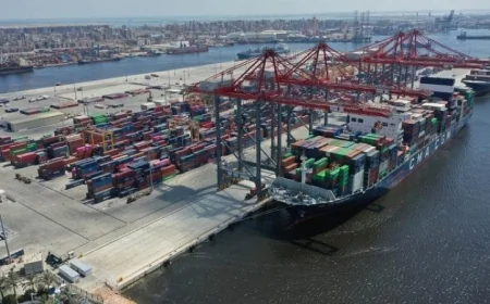 تعزيز حركة الملاحة وتداول البضائع في ميناء الإسكندرية بشكل لافت