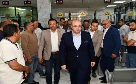 محافظ الفيوم يقوم بجولة تفقدية في المركز التكنولوجي بيوسف الصديق