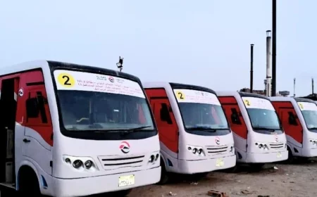 النقل تطلق التشغيل التجريبي لمنظومة نقل آمنة لربط مدينة الشروق بكافة أحيائها