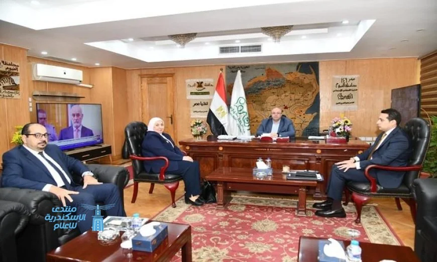 محافظ الفيوم يبحث تعزيز التعاون بين المستشفيات الجامعية والمركزية لتحقيق أفضل الخدمات الصحية
