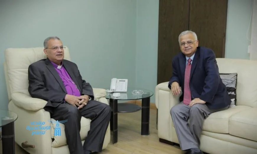 أندريه زكي يرحب برئيس الطائفة المعمدانية في الأردن ويعزز العلاقات الدينية