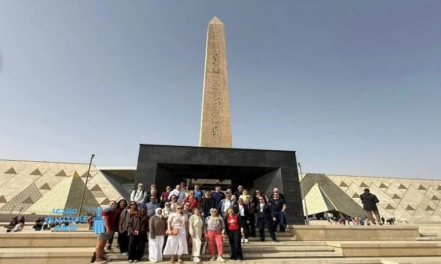 زيارة تاريخية لوفود كأس العالم للجمباز الفني إلى المتحف المصري الكبير