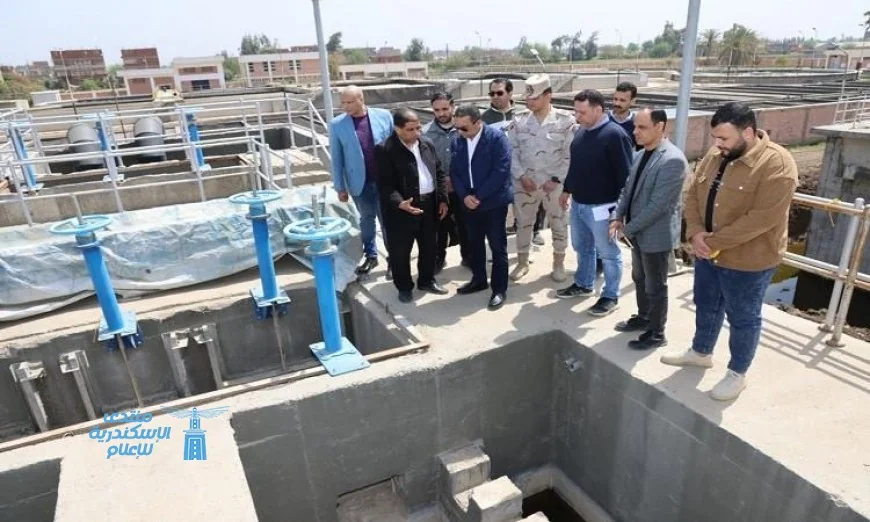 محافظ المنوفية يقوم بزيارة ميدانية لمتابعة محطتي الصرف الصحي بشما وسمادون
