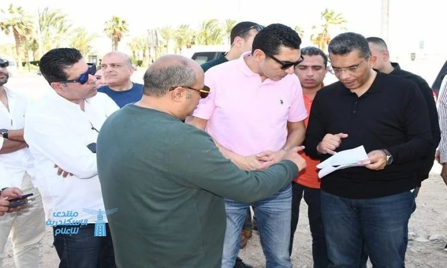 وزير الشباب يزور موقع القرية الأولمبية في البحر الأحمر لتعزيز التنمية الرياضية