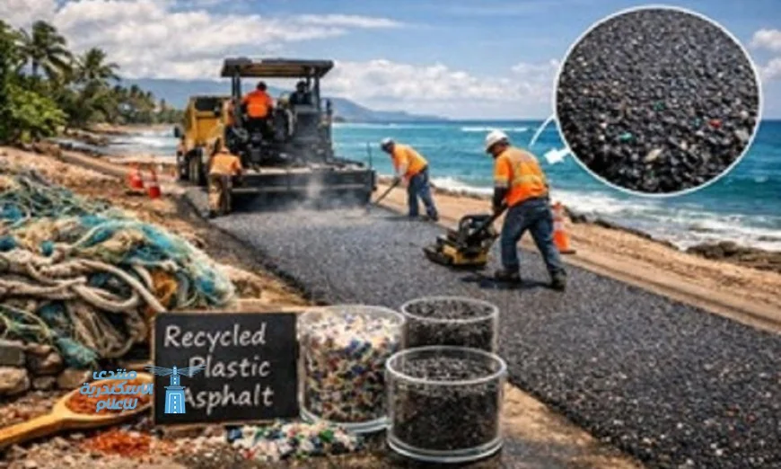 هاواي تستخدم البلاستيك البحري لإنتاج طرق جديدة لمكافحة التلوث البيئي