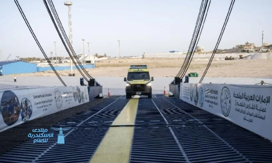 المستشفى الإماراتي العائم في العريش يستقبل 5 جرحى فلسطينيين من غزة