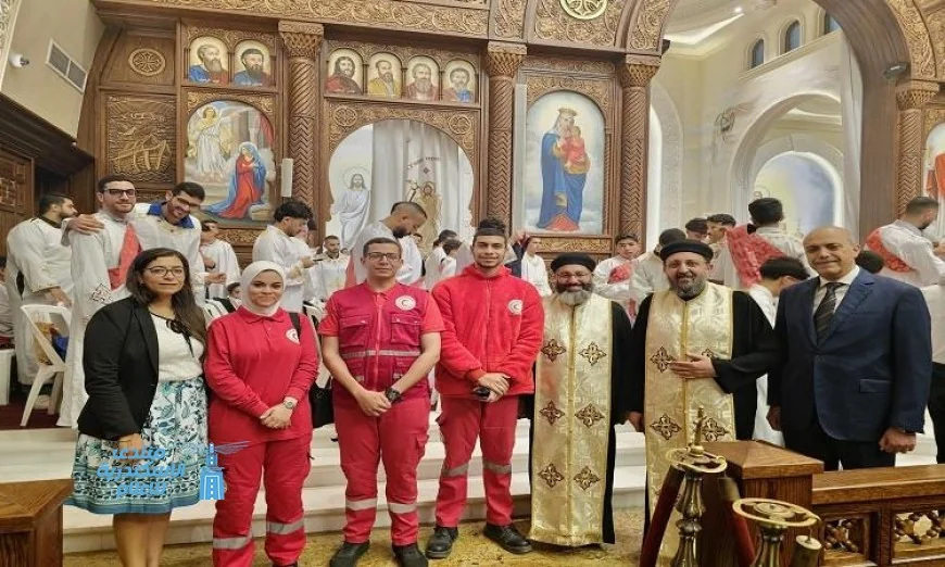الهلال الأحمر يساهم في تأمين الرعاية الطبية لاحتفالات عيد القيامة في 440 كنيسة