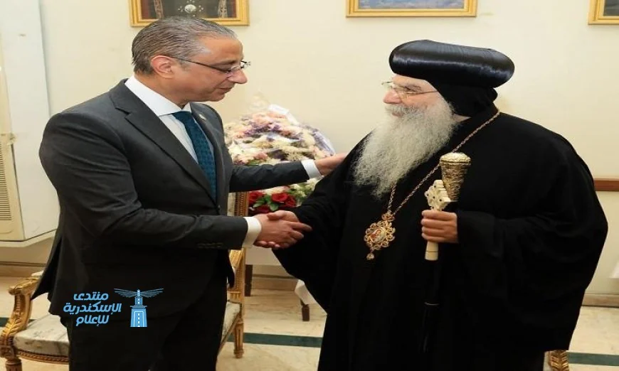 محافظ الجيزة يهنئ مطرانية شمال الجيزة بمناسبة عيد القيامة المجيد