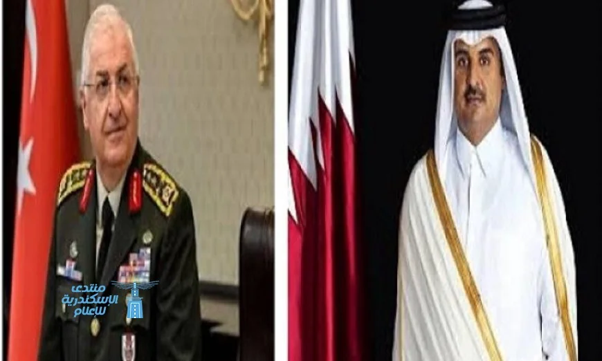 أمير قطر ووزير الدفاع التركي يعززان التعاون العسكري بين البلدين