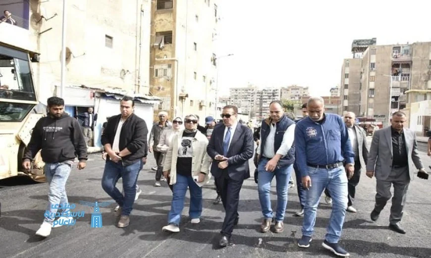 محافظ بورسعيد يزور منطقة التصنيع بالضواحي ويؤكد على ضرورة الانتهاء من أعمال التطوير