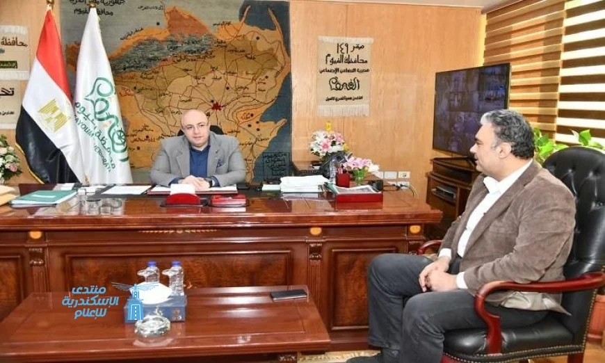 محافظ الفيوم يرحب برئيس الإدارة المركزية للموارد المائية والري لتعزيز التعاون في المشاريع المائية