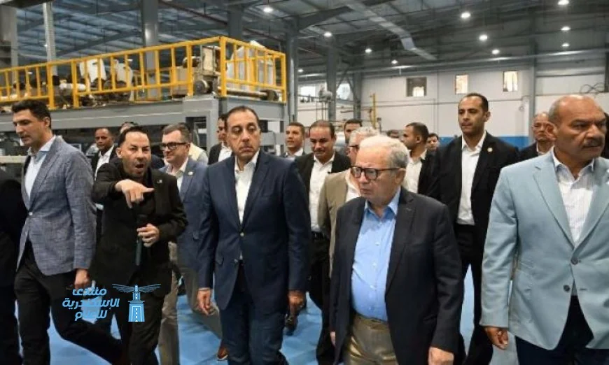 مدبولي يفتتح مصنع جديد للمنتجات الورقية والصحية باستثمارات ضخمة تبلغ 100 مليون دولار