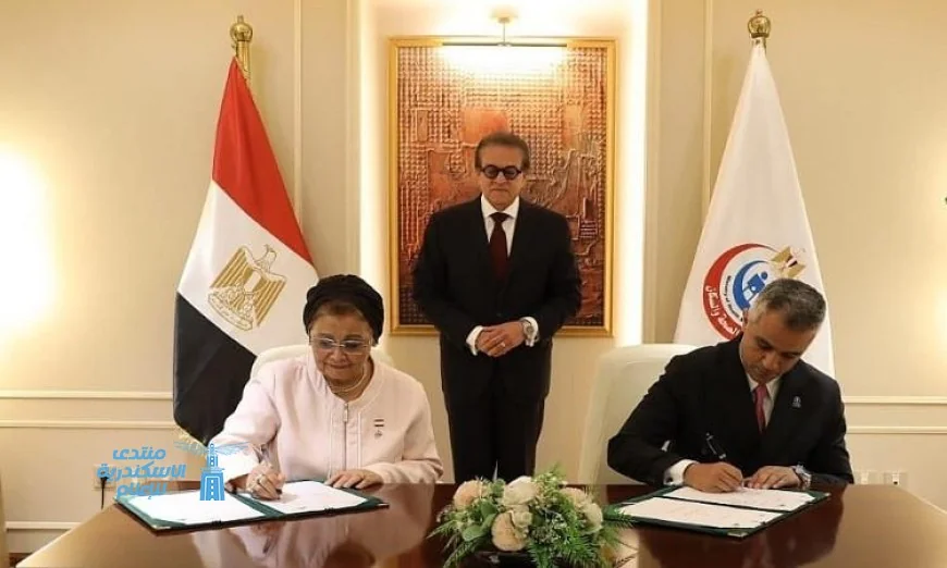 وزير الصحة يحضر توقيع بروتوكول التعاون بين القومي للسكان ومؤسسة شباب القادة YLF
