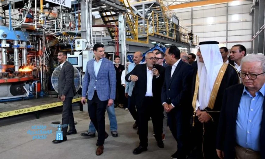 رئيس الوزراء يدشن مصنع بوريكس للزجاج المحدودة في المنطقة الصناعية للسخنة