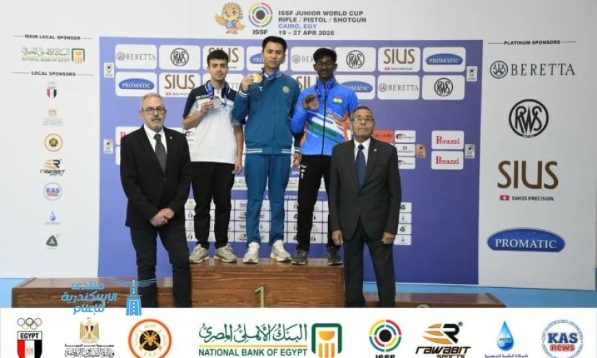 أبطال العالم يتنافسون للفوز بالذهب في بطولة العالم للرماية للناشئين بالعاصمة الإدارية الجديدة