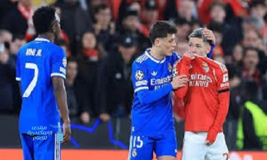 إيقاف بريستيانى لاعب بنفيكا 6 مباريات بسبب واقعة فينيسيوس جونيور