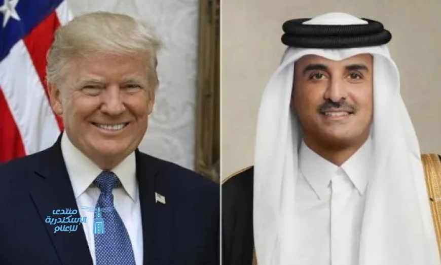 أمير قطر والرئيس الأمريكي يناقشان مستجدات اتفاق وقف إطلاق النار عبر الهاتف