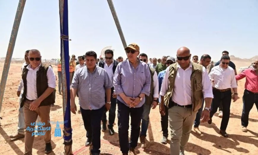 سويلم يزور مشروع تنمية جنوب الوادي ويستعرض محطة الرفع العملاقة في توشكى