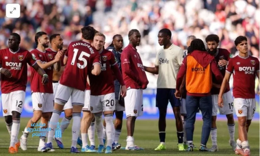 وست هام ينتزع فوزا مثيرا من إيفرتون ويعزز آماله في البقاء بدوري الإنجليزي الممتاز