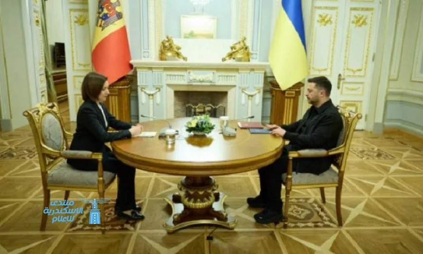 زيلينسكي وساندو يستعرضان دور مولدوفا في دعم أوكرانيا ضمن تحالف الراغبين