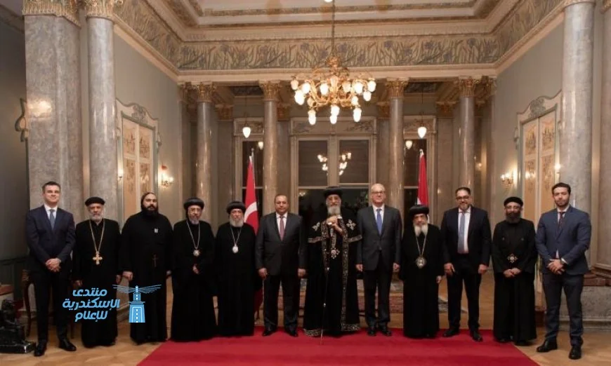 البابا تواضروس يقوم بزيارة تاريخية للقنصلية المصرية في إسطنبول