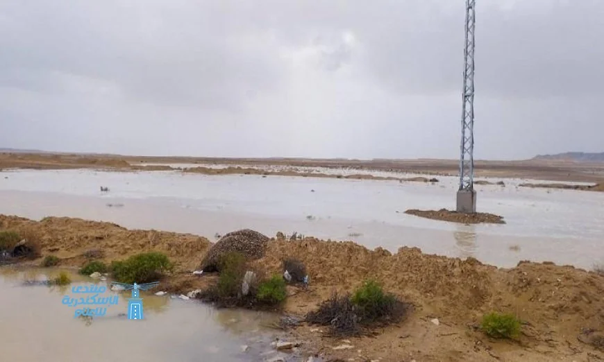 وزير الري يراقب تأثير السيول في شمال سيناء من خلال صور حصرية